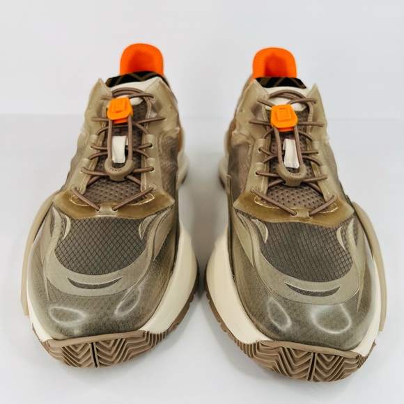 FENDI Flow FF Nylon Transparent Mix Media Logo Sneakers UK 11 - US 12 - EU 45 - Picture 4 of 14